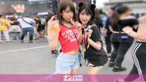日本最大級EDMフェスでJD2人組をゲット！酒でフニャフニャにして4P開催！