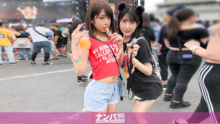 日本最大級EDMフェスでJD2人組をゲット！酒でフニャフニャにして4P開催！