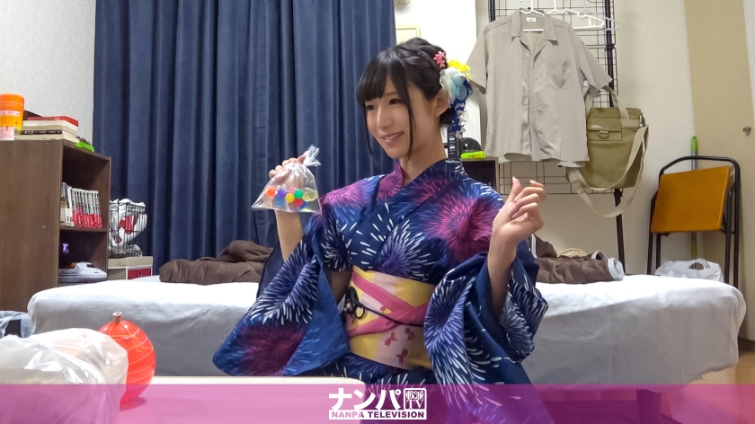 【浴衣姿がエロすぎる】20歳あいちゃん、花火大会ナンパでヤリ部屋に連れ込まれ中出しSEX！